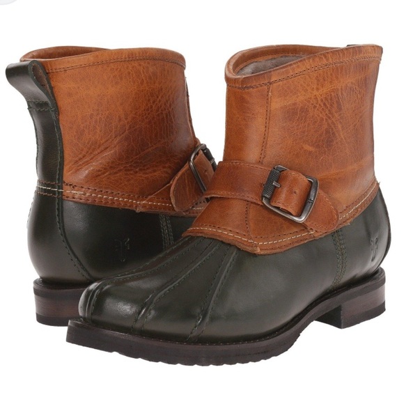 Frye Veronica Engineer Shearling Duck Boots - Picture 1 of 14